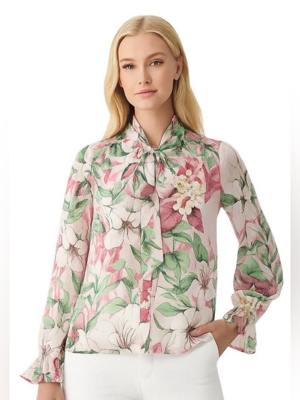 New! Dressy, Feminine & Chic Blouse with Camisole - Great for work or fun!